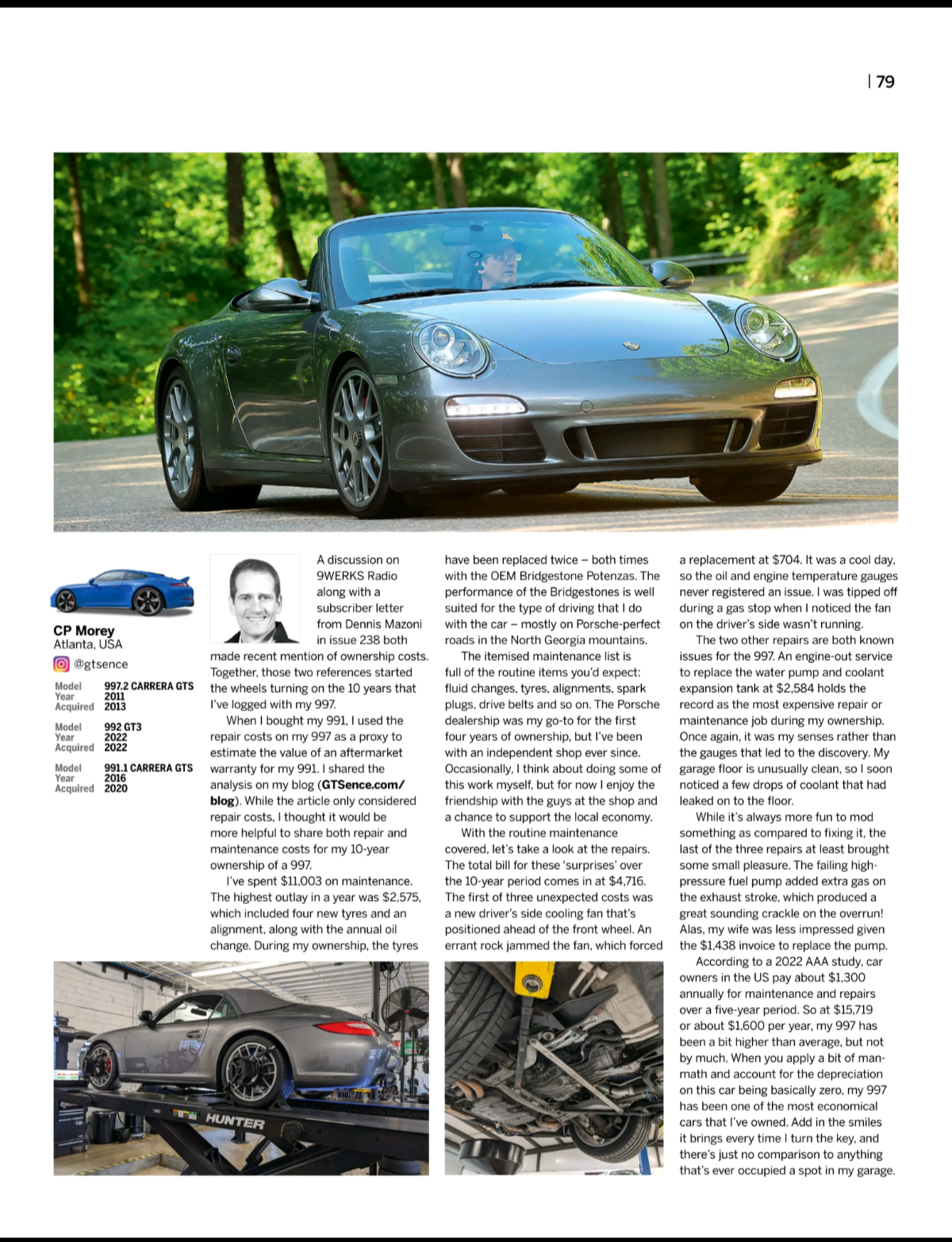 Total 911 Magazine Issue #240 Living the Legend column.