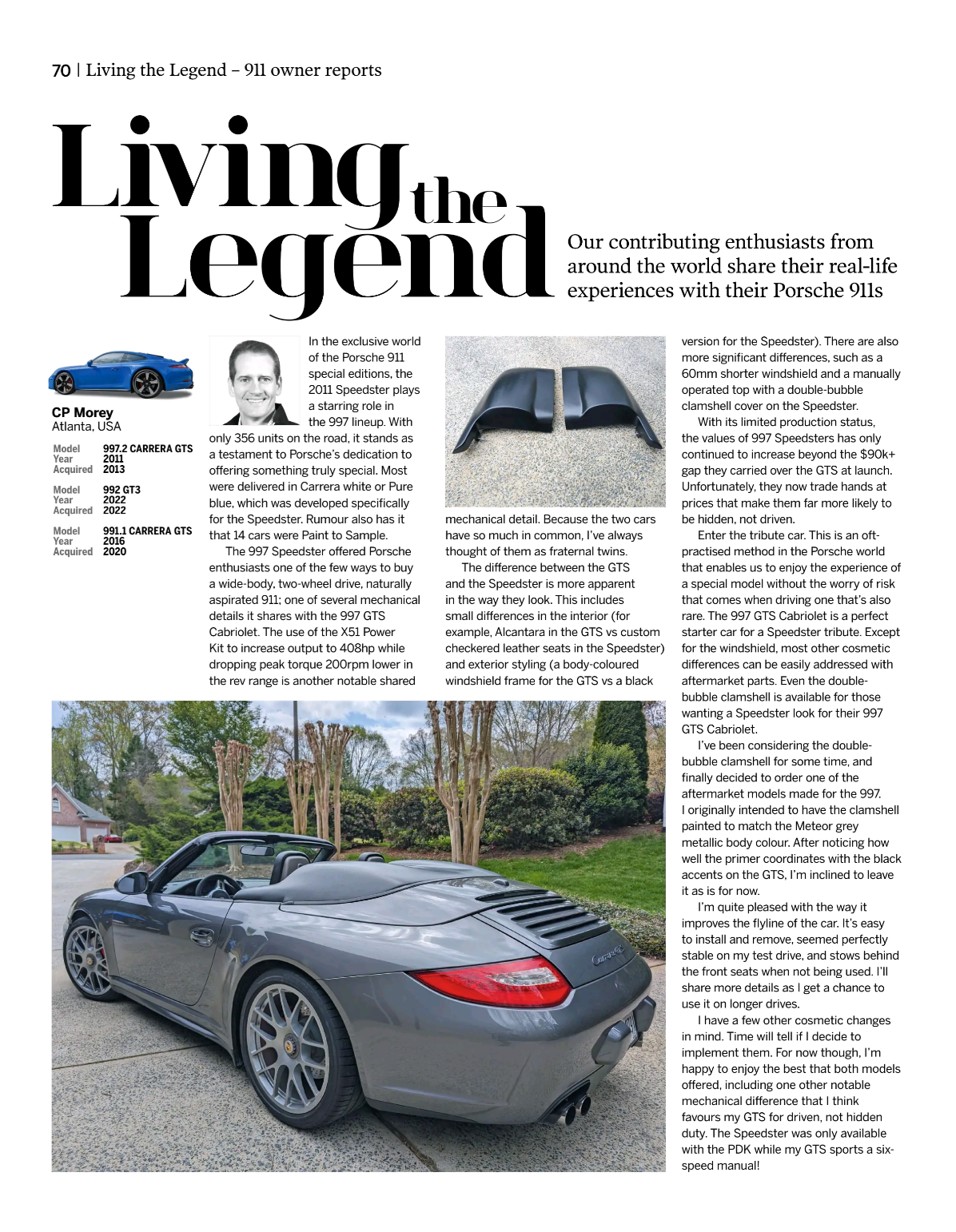 Total 911 Magazine Issue #244 Living the Legend column.